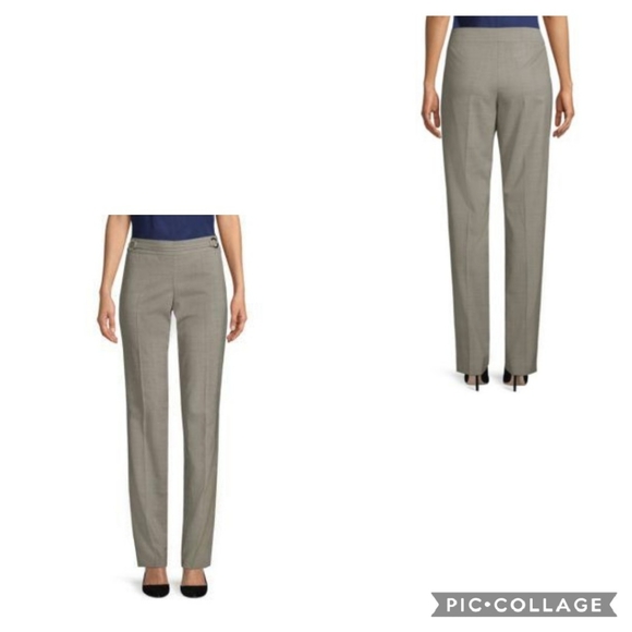 BOSS Tavilla Ring Belt Houndstooth Wool Pant 6 - Picture 2 of 8